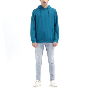 2025 mejor diseño de Sudadera con capucha para hombre cómodo 100% algodón polar liso teñido transpirable secado rápido 300g impresión Digital personalizada - Product Image 2