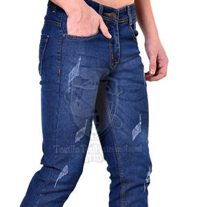 กางเกงยีนส์ผู้ชายขายดี รุ่นลำลองสำหรับกิจกรรมกลางแจ้ง รับตัดตามขนาด ออกแบบ OEM พร้อมสกรีนโลโก้ของคุณเอง - Product Image 6