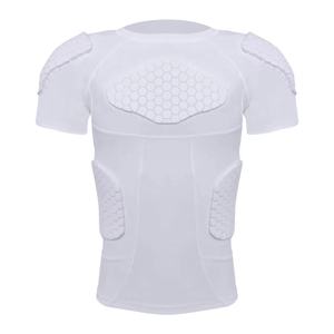 100% High Quality Customizable Breathable Fitness <b>Padded</b> Compression Tops Workout <b>Running</b> And Jogging <b>Padded</b> Compression Tops - Product Image 1