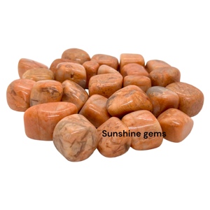 Piedra lunar de melocotón natural al por mayor, piedras preciosas caídas, cristal curativo pulido para Feng Shui y decoración de piedra tallada - Product Image 2