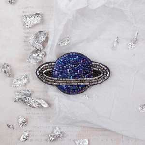 Broches perlées Broche design faite à la main. Accessoires de haute qualité. Broche design unique. Baby shower meilleur cadeau. - Product Image 4