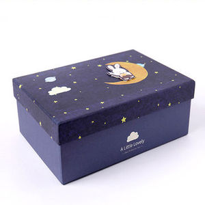 Custom Full Color Printing Corrugated Cardboard Paper Box Kids' Shoe Box Cartoon