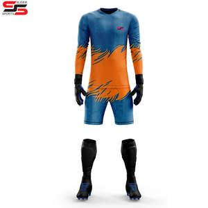 Vente en gros d'uniforme de gardien de but de football imprimé par sublimation personnalisé uniforme d'équipe de football scolaire à séchage rapide vêtements de football - Product Image 2