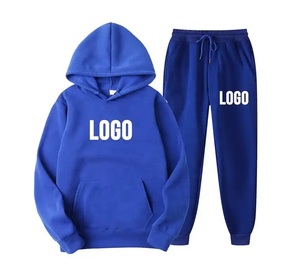 Survêtements en coton pour hommes, survêtements de jogging en molleton avec logo personnalisé et sweats à capuche, vêtements d'hiver - Product Image 4