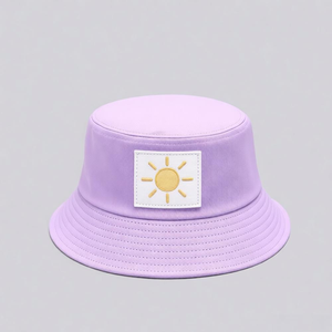 Fashion Wholesale woven patch Logo Women Men Canvas Fisherman Beach Sun Cap Designer Reversible Custom Bucket Hats - Product Image 6
