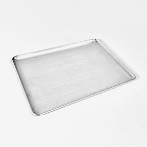 Plateau de service moderne en métal de haute qualité avec poignées Plateau en aluminium réutilisable de qualité alimentaire pour le service des serveurs - Product Image 6