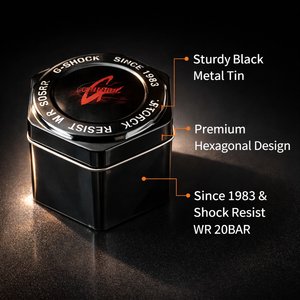 Boîte à montres de luxe en acier inoxydable noir, boîte à montres en métal pour bébé, avec logo OEM, vente en gros - Product Image 2