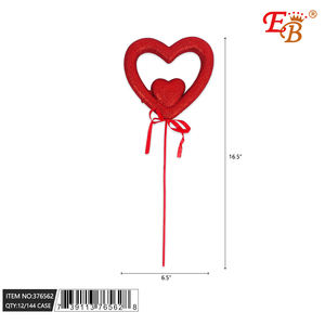 Decoración de Corazón de San Valentín EB de 16.5 Pulgadas, de Plástico Reutilizable para Interiores, para el Día de San Valentín - Product Image 1