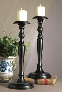 Bougeoir artistique avec revêtement en poudre noire et plusieurs tailles personnalisées de finition pour la décoration de la maison et d'occasion - Product Image 5