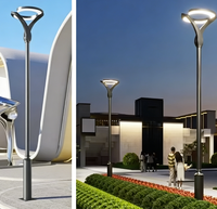 Lampadaire LED Électrique Moderne Étanche IP65, Lampe de Jardin Haut de Gamme en Aluminium pour Éclairage Routier Résidentiel