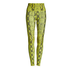 กางเกงเลกกิ้งพิมพ์ลายแบบซับลิเมชั่น ผลิตในปากีสถาน ราคาสมเหตุสมผล คุณภาพดีเยี่ยม ระบายอากาศได้ดี ยืดหยุ่น สำหรับผู้หญิง ทรงเอวกลาง สีพื้น เป็นมิตรกับสิ่งแวดล้อม แห้งเร็ว - Product Image 1