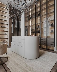 ตู้เสื้อผ้าห้องนอนทันสมัยแบบปรับแต่งได้ ปี 2026 ประตูบานเลื่อนไม้เนื้อแข็ง ดีไซน์ทนทาน 5+ ลิ้นชัก สำหรับเฟอร์นิเจอร์บ้าน - Product Image 1