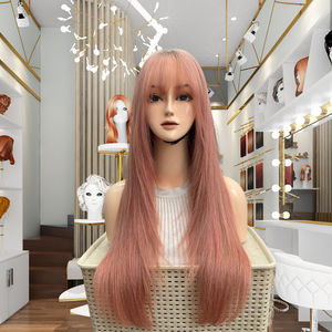 Peluca frontal de encaje HD sin pegamento para mujer de Ciudad Ho Chi Minh Línea de cabello natural y color personalizable - Product Image 2