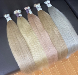 Beauté nouvelle mode nouvelle tendance cheveux colorés extension de cheveux en vrac vierge Remy cheveux humains de haute qualité du Vietnam en gros - Product Image 3