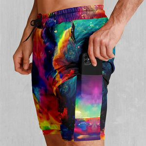 Pantalones cortos estampados digitales transpirables de alta calidad para hombre, cierre de cordón personalizado, patrón sólido, venta de sublimación - Product Image 3