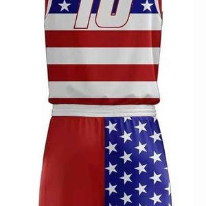 Ensembles d'uniformes de basket-ball personnalisés avec impression par transfert thermique, tailles plus grandes, avec services OEM/ODM et prix bas - Product Image 3