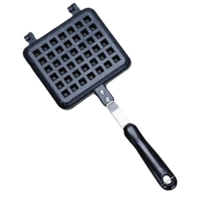 Moule à gaufres belges en alliage d'aluminium durable antiadhésif de qualité supérieure pour usage domestique, à grille simple ou double en forme de fleur
