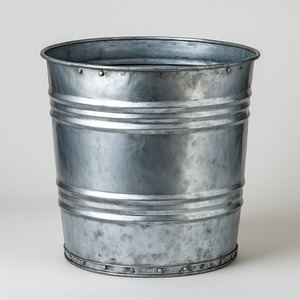 Antique Galvanised <b>Planter</b> Crafted By Skilled Artisans Perfect For Traditional <b>Garden</b> Decoration And Festive Home Styling - Product Image 6