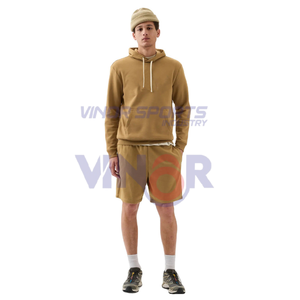 Shorts de survêtement respirants de style de rue pour hommes, shorts de jogging de gymnastique en coton blanc anti-rides avec couleurs personnalisées et sérigraphie - Product Image 1