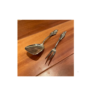 Cuillère à dessert et à thé en acier Cuillère en argent faite à la main Fêtes de mariage Cuillères à dîner pour les restaurants - Product Image 1