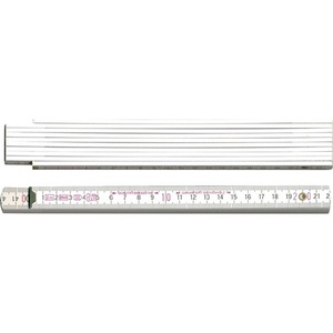 Regla Plegable de Haya Blanca de 2m de Longitud, 16mm de Ancho, Certificada EC III, con Medidas Claras y Precisas - Product Image 1
