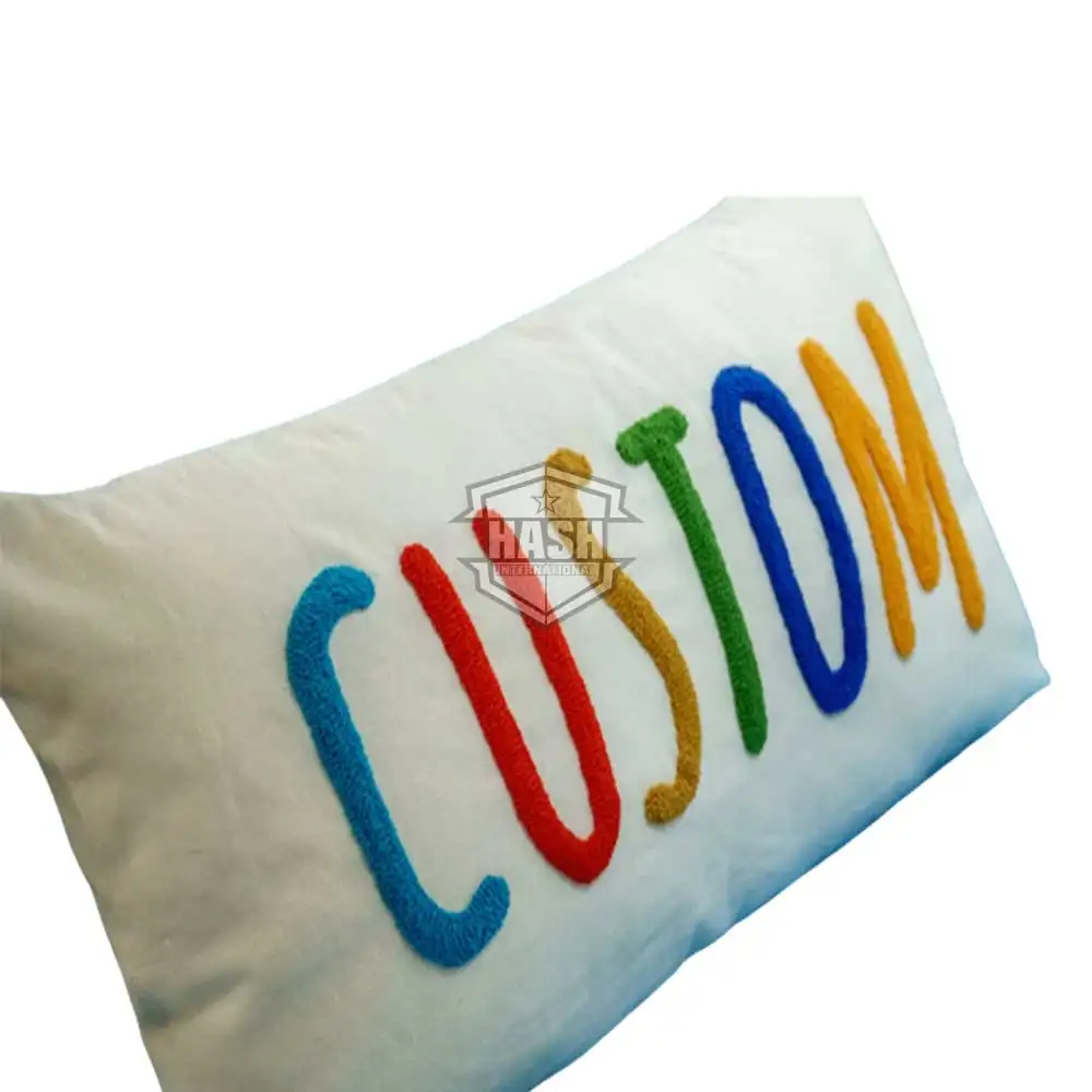 Sarung bantal penutup polos kustom katun 100% mewah lembut dan ramah kulit penutup tungau debu Hotel sarung bantal putih