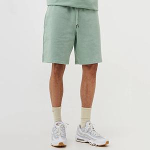 Custom Men's Polyester/Cotton Sporty Solid Fleece Jogger <b>Shorts</b> High Quality French Terry Quick Dry Drawstring Closure Training - Product Image 6