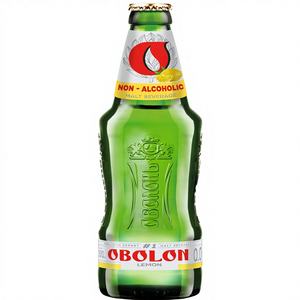 Cerveza Estilo Champagne con Malta y Limón Obolon 500 ml 0% ABV Color Claro - Product Image 1