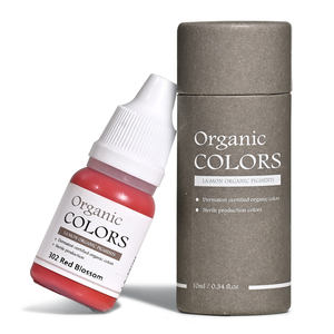 Encre de tatouage cosmétique Lashmonster Ombre semi-permanente manuelle organique pour les lèvres 302 Red Blossom, pigments de microblading pour tatouage permanent - Product Image 1