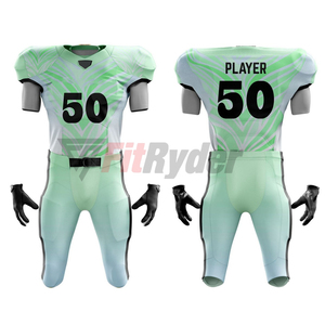 Uniforme de Fútbol Americano Personalizado para Hombre con Mangas Cortas, Impresión por Sublimación Personalizada, Uniformes de Fútbol al por Mayor OEM - Product Image 4