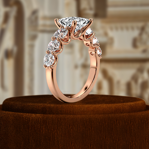 Anillo de Compromiso con Diamante de Laboratorio con Corte Princesa de 1 Quilate, Anillo de Boda de Oro Blanco Sólido de 14k, Anillo con Diamante Certificado por IGI - Product Image 5