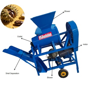 Máquina descascaradora de semillas agrícolas de tamaño pequeño y mediano y máquina descascaradora de granos de ricino para la agricultura - Product Image 4