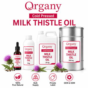 Aceite de Semilla de Cardo Mariano Puro a Granel, Silybum Marianum Prensado en Frío, Rico en Silimarina, Antioxidante, Materia Prima Cosmética, Venta al por Mayor OEM - Product Image 1