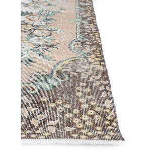 พรมขนสัตว์ถักมือสไตล์วินเทจ สีเบจและสีน้ำตาล ลายเหรียญแบบนามธรรม รูปทรงสี่เหลี่ยมผืนผ้า สำหรับห้องนั่งเล่นหรือทางเดินในบ้าน รุ่น Pae-2750 - Product Image 4