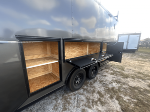 รถพ่วงปิดทึบสำหรับผู้รับเหมา รุ่น Rock Solid Cargo ปี 2025 ขนาด 8.5x16 นิ้ว รับน้ำหนักได้ 10,000 ปอนด์ บรรทุกสูงสุด 200 กิโลกรัม - Product Image 4