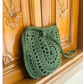 Bolso bandolera marroquí de nailon crochet - Product Image 2