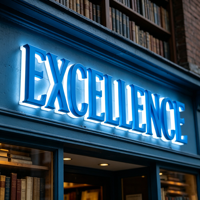 Lettres en relief 3D personnalisées rétroéclairées par LED, en acrylique bleu, avec bandes LED écologiques, pour enseigne de magasin, logo d'entreprise, montage mural extérieur