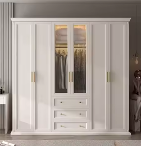 Venta Directa de Fábrica en China, Armarios Modernos y Económicos de Estilo Shaker Blanco para Vestidores, Fabricados en China - Product Image 5