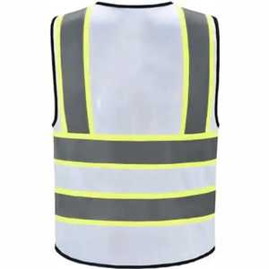 Chaleco de trabajo de seguridad de construcción de lona transpirable para hombre logotipo personalizado reflectante nueva malla precio barato servicio OEM Chaleco de seguridad vial - Product Image 6