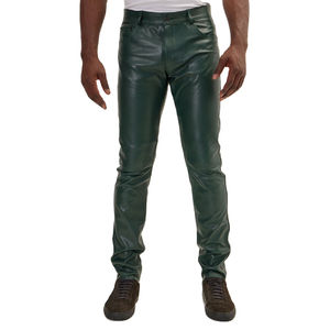Pantalons décontractés en cuir véritable pour hommes 2026, grande taille, personnalisés, imperméables, respirants, de haute qualité, en vente - Product Image 1