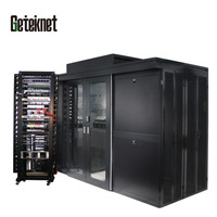 Armoire de serveur réseau modulaire GETEKnet OEM 42U Micro Mini Smart avec climatisation pour équipement de centre de données
