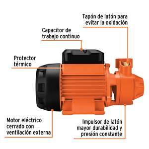Pompa periferica 1 HP, prevalenza massima 70 m, Truper Expert, 10070 - Product Image 3
