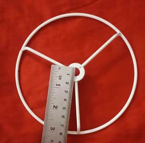 Pantalla de tambor gris con marco de alambre de hierro de araña Circular de alta calidad de estilo moderno para mesa interior y uso en hoteles HECHO DE Metal - Product Image 4