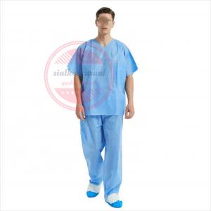 ชุดสครับผ้านอนวูฟเวนสำหรับโรงพยาบาลชุดผ้าใยสังเคราะห์กำหนดเองได้ - Product Image 4