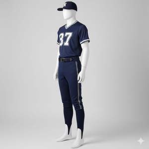 Maillots de baseball personnalisés professionnels pour équipe, ensembles respirants imprimés 100% polyester, séchage rapide, haute qualité, vêtements de sport durables - Product Image 2