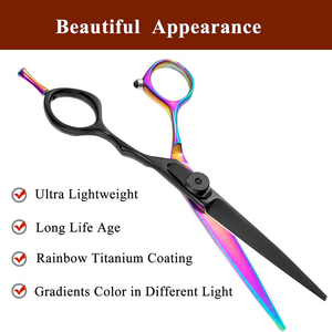 กรรไกรตัดผมทำจากสเตนเลสสตีลทนทานมีคมขนาด6นิ้ว - Product Image 2