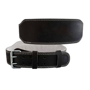 เข็มขัดหนังวัวแท้แบบปรับได้ ทนทาน กันลื่น สำหรับออกกำลังกาย ฟิตเนส ฝึกซ้อมยกน้ำหนัก พร้อมโลโก้ - Product Image 5