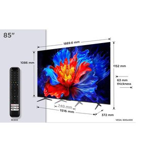 85\" QLED 4K HDR UHD Smart TV with Built-in Audio and Visual Enhancements - Product Image 1