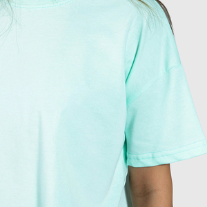 Crop tops pour femmes sur mesure pour les commandes OEM de marques privées, manches courtes, coton respirant, crop top pour femmes - Product Image 5