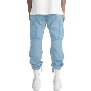<b>Men</b> Multi Pocket Cargo Pants Spring and Autumn New <b>Men's</b> <b>Overalls</b> Cargo Pant European and American Style Made in Bangladesh - Product Image 4